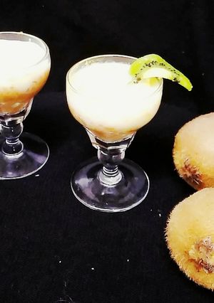 A picture of Oats kiwi pudding.