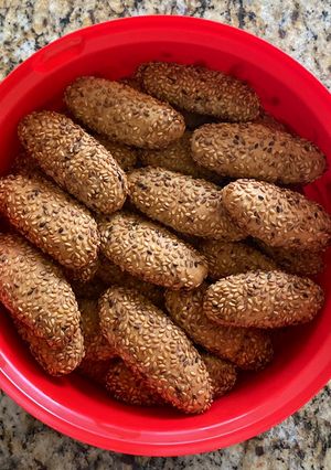 صورة لوصفة كعك السمسم