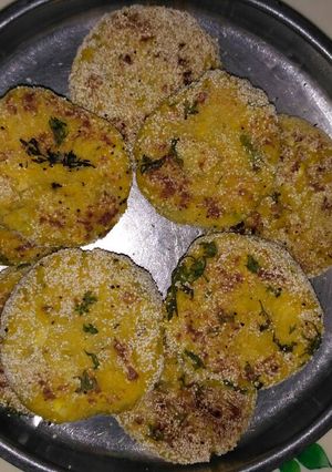A picture of Sweet corn potato cutlet.