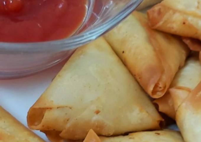 Step-by-Step Guide to Make Favorite Mini Chicken cheese samosas