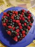 Cheesecake (fredda) al cioccolato e frutti di bosco