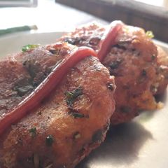 Spicy aloo tikki A picture of Spicy aloo tikki.