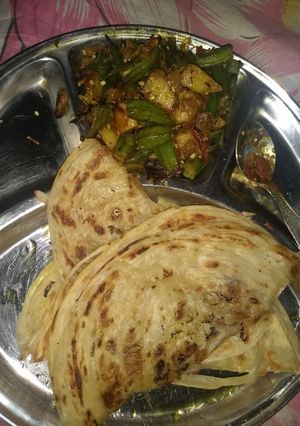 A picture of Aloo Bhindi Dry.