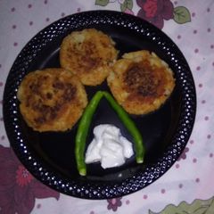 A picture of Cabbage potato cutlets.