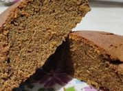 Una foto de budin con harina integral