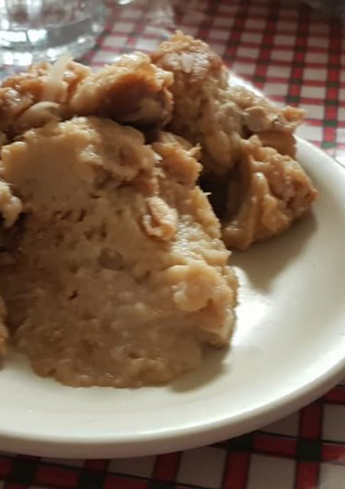 Una foto de Capirotada de cajeta o leche quemada las correa