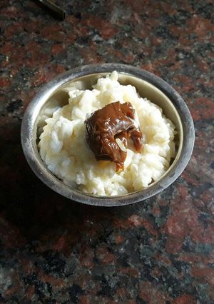 Una foto de Arroz con leche con dulce de leche