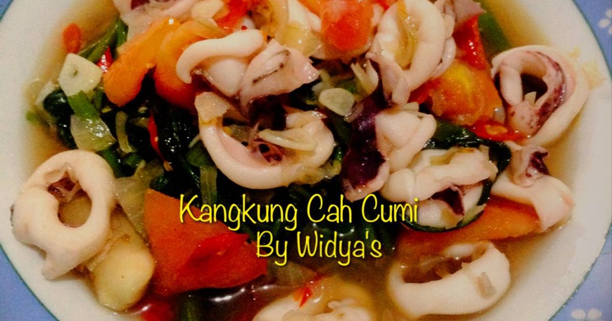 Resep Kangkung Cah Cumi  oleh Widya Wulansari dapur Widya 