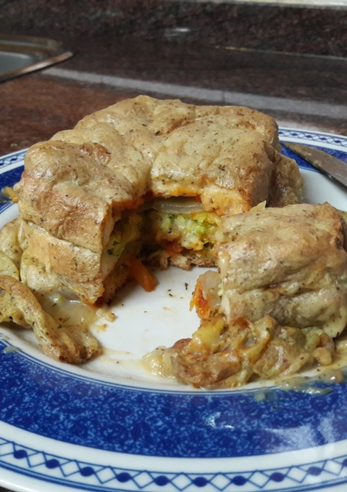 Una foto de 🇵🇹 "Francesinha portuguesa" sin gluten vegana 🥪