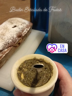 Una foto de Budín Ensalada de Frutas