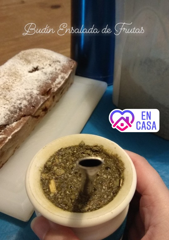 Una foto de Budín Ensalada de Frutas