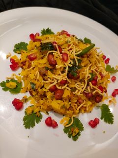 A picture of Kanda Poha Mumbai style.