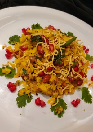 A picture of Kanda Poha Mumbai style.