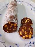 Salamin de chocolate y almendras