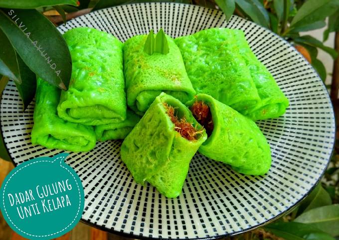 Recipe: Yummy Dadar Gulung Unti Kelapa