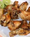 Alitas de pollo al limón y pimienta en airfrier