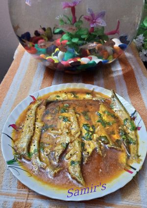 কাজুলি/বাঁশপাতা মাছের তেল ঝাল(kajuli/baspata  macher tel jhal recipe in Bengali) রেসিপির প্রধান ছবি