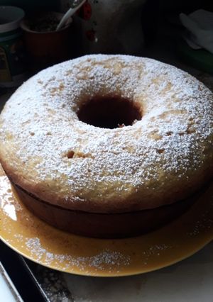 Una foto de Torta de naranja con canela