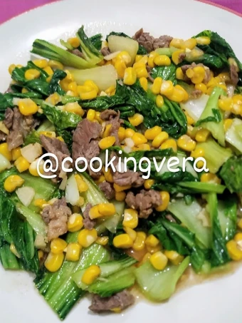 Langkah Gampang Menyiapkan Resep Cah Pokcoy Jagung Daging Sapi Anti Ribet, Mantap Sekali