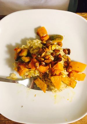 A picture of Almond and Butternut Squash Risotto.