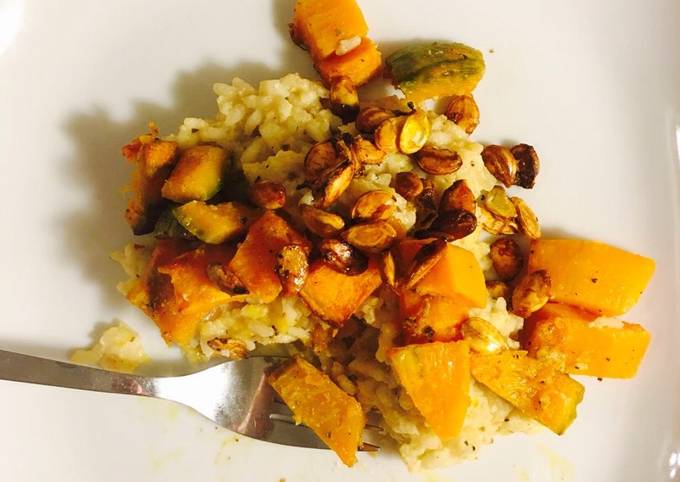 Steps to Prepare Speedy Almond and Butternut Squash Risotto