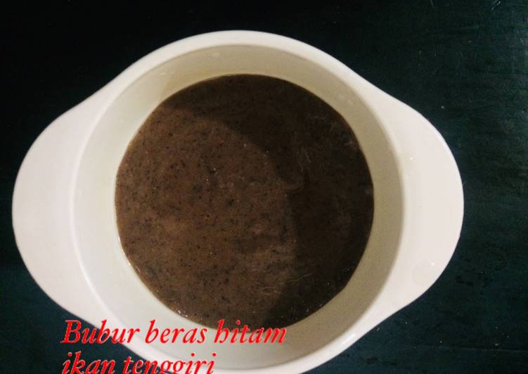 Resep Mpasi bubur beras hitam ikan tenggiri, Enak Banget