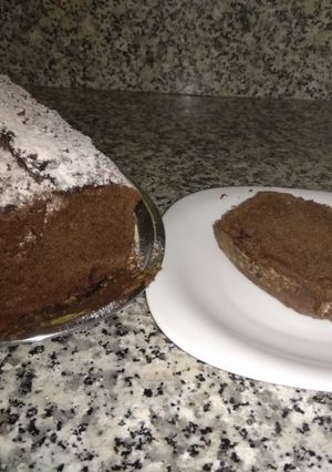 Una foto de Bizcocho de chocolate con zanahoria