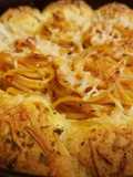Italian Garlic Bread Bombs With Toasted Spaghetti