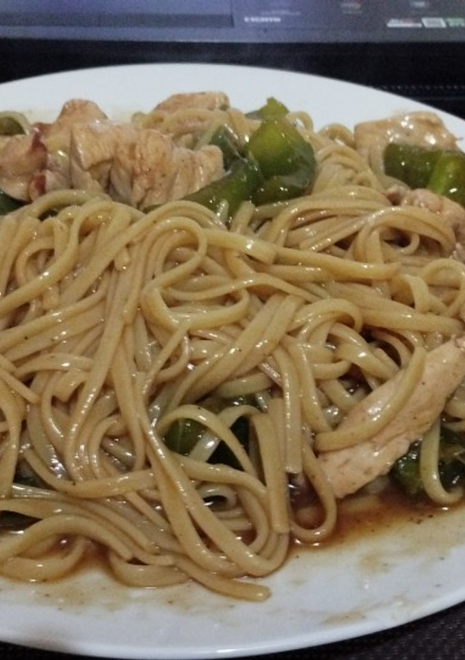 Una foto de Fideos con Soja