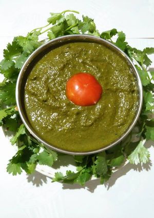 A picture of Corriender coconut Chutney.
