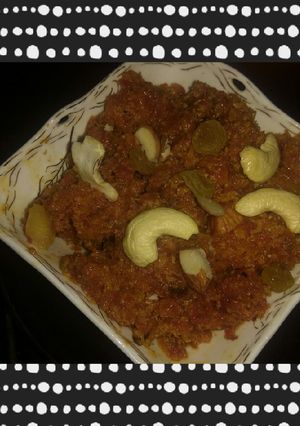 A picture of Gajar ka halwa.