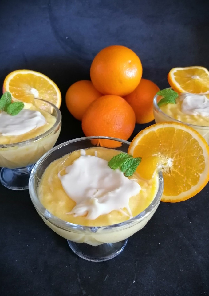 Una foto de Crema de naranja