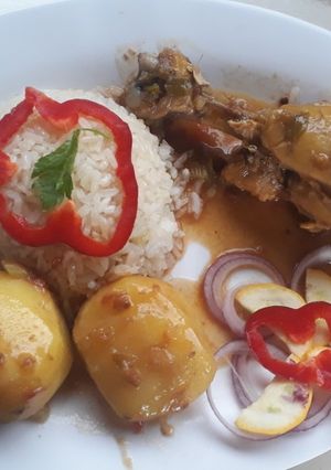 Una foto de Sudado casero de pollo