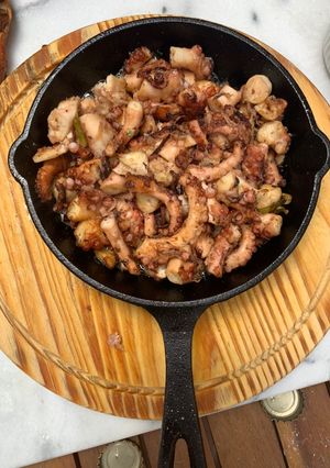 Una foto de Pulpo asado