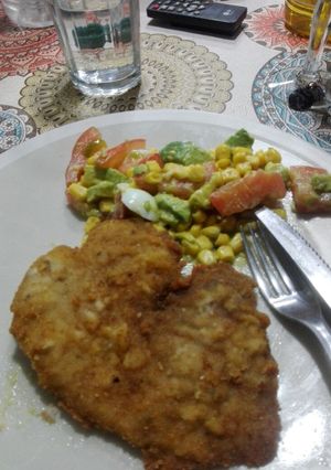Una foto de Milanesa de cuadril de cerdo