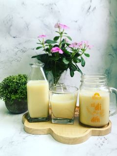 Hình của món Sữa hạt sen - long nhãn.