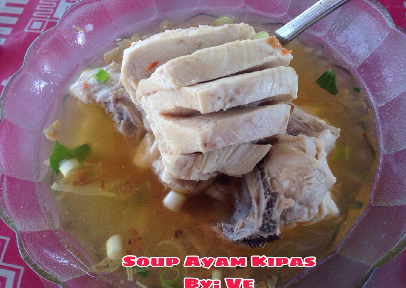 Soup ayam kipas