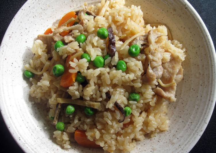 Steps to Make Any-night-of-the-week Pork ‘Okowa’ Steamed Glutenous Rice