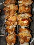 Brochetas de pollo al carbón