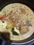 Opor kuning ayam, telur, kentang