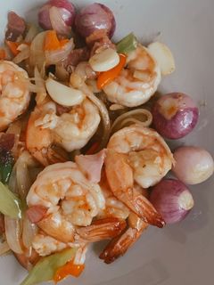 Foto resep Honey Garlic Butter Prawn