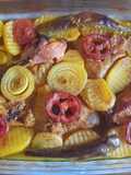 بطاطا زعرة في الفرن