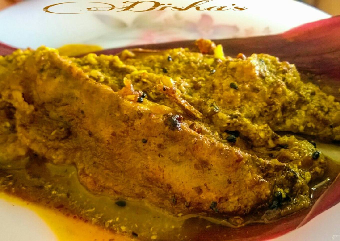 Banana flower fritters curry :-
