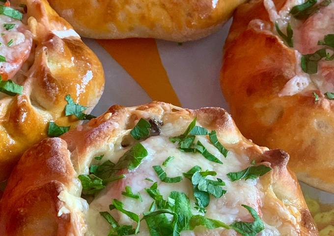 Галеты с курицей и грибами. Отличный вариант для ужина или обеда