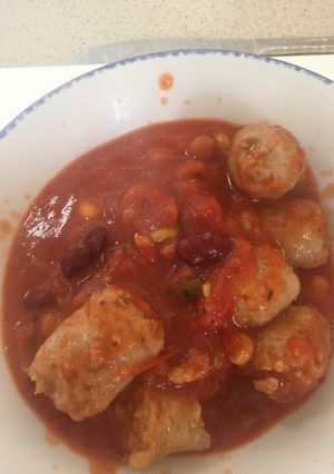 A picture of Herby Bean and Sausage Stew.