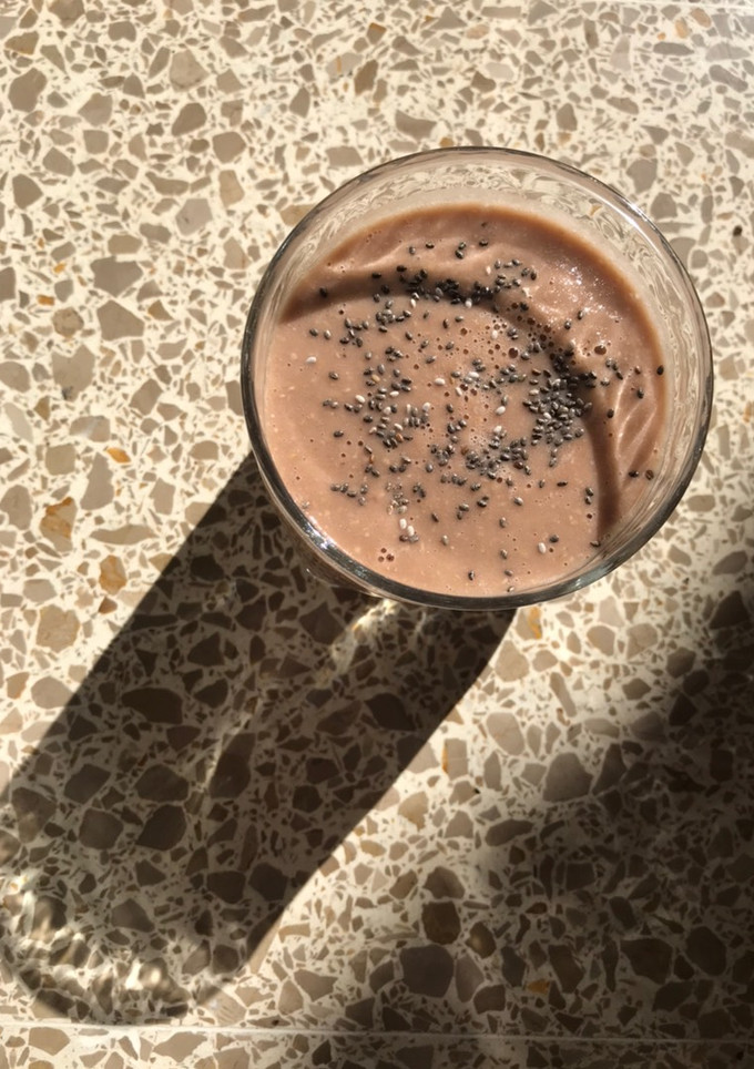 Una foto de Batido de cacao puro 100%