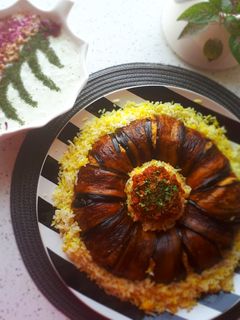 عکسی از دستور بادمجان قالبی خوشمزه😋