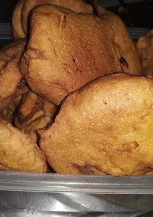 Una foto de Buñuelos rellenos con dulce, con harina 000