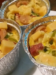 Foto resep Omelet Cheese Makaroni / Makaroni Keju Telur Kukus