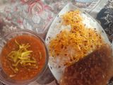 اینم خورشت لپه با برنج وته دیگ